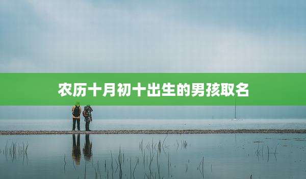 农历十月初十出生的男孩取名