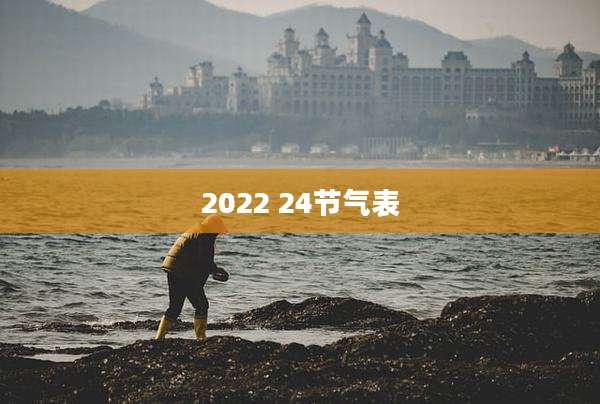 2022 24节气表