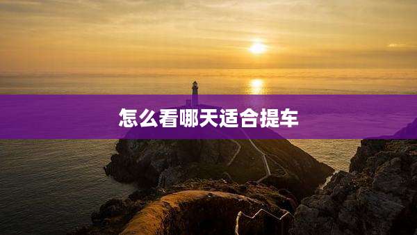 怎么看哪天适合提车