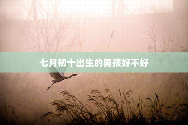 七月初十出生的男孩好不好