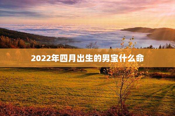 2022年四月出生的男宝什么命