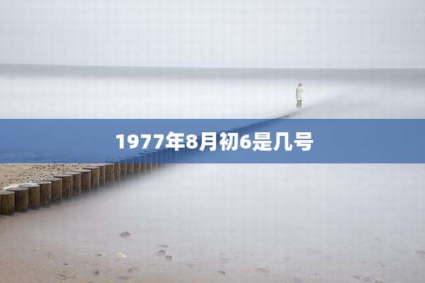 1977年8月初6是几号