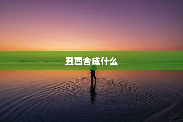 丑酉合成什么