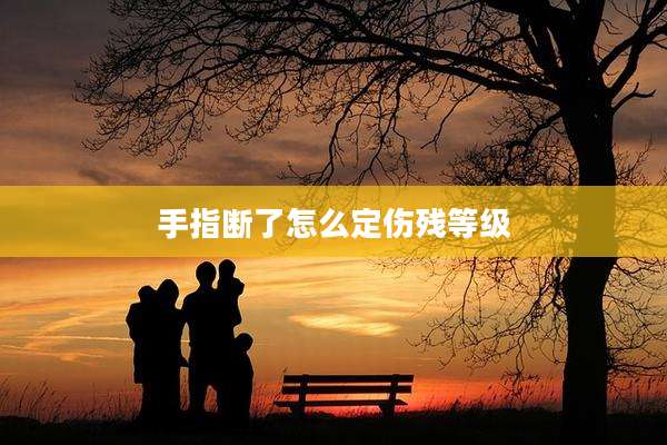手指断了怎么定伤残等级