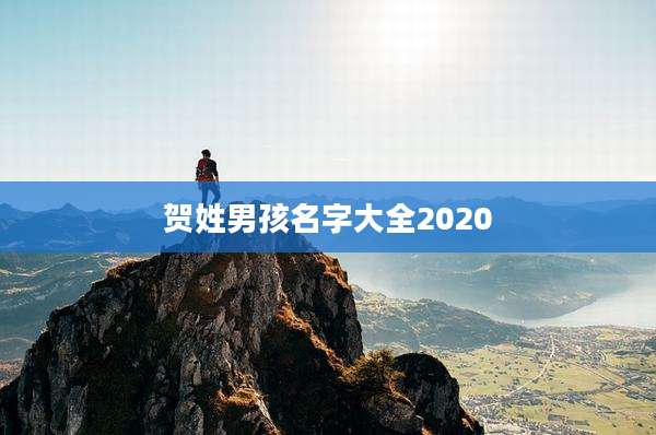 贺姓男孩名字大全2020