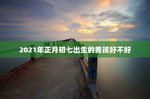 2021年正月初七出生的男孩好不好