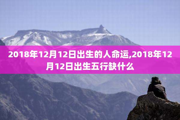 2018年12月12日出生的人命运,2018年12月12日出生五行缺什么
