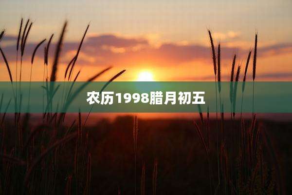 农历1998腊月初五