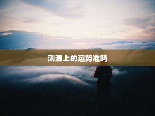 测测上的运势准吗