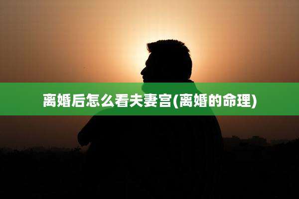 离婚后怎么看夫妻宫(离婚的命理)