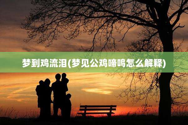 梦到鸡流泪(梦见公鸡啼鸣怎么解释)