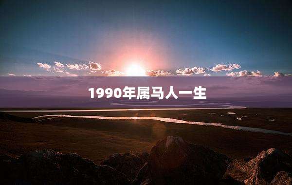 1990年属马人一生