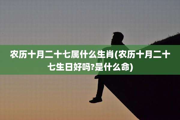 农历十月二十七属什么生肖(农历十月二十七生日好吗?是什么命)