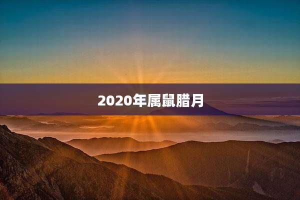 2020年属鼠腊月