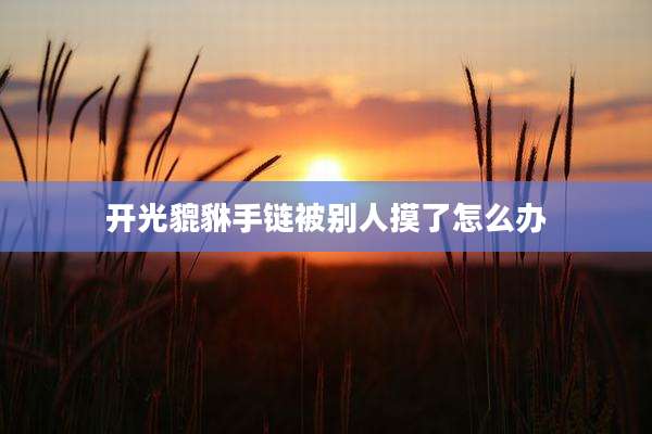 开光貔貅手链被别人摸了怎么办