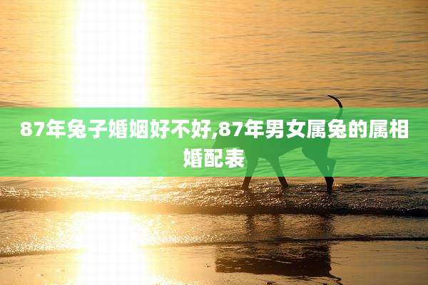87年兔子婚姻好不好,87年男女属兔的属相婚配表