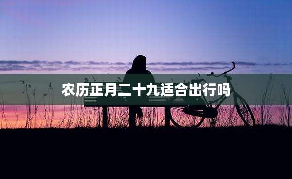 农历正月二十九适合出行吗