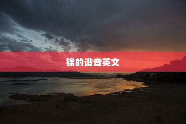 锦的谐音英文
