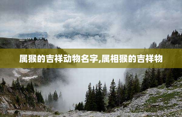属猴的吉祥动物名字,属相猴的吉祥物