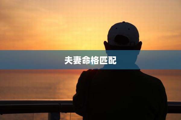 夫妻命格匹配