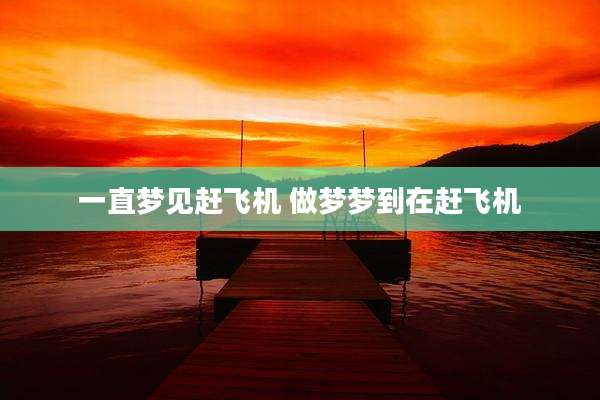 一直梦见赶飞机 做梦梦到在赶飞机