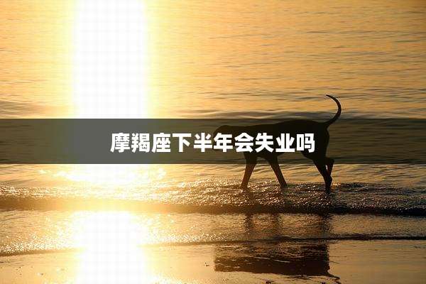 摩羯座下半年会失业吗
