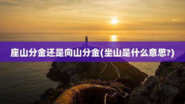 座山分金还是向山分金(坐山是什么意思?)