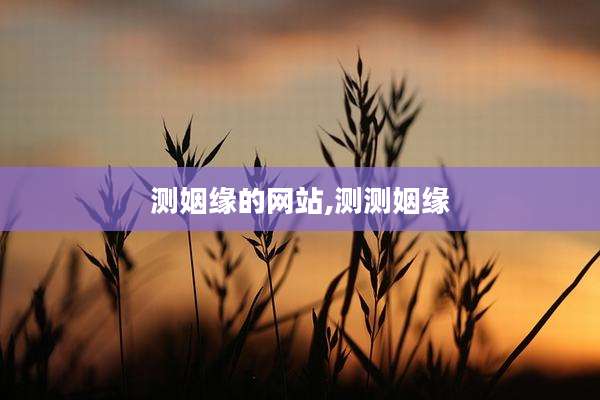 测姻缘的网站,测测姻缘