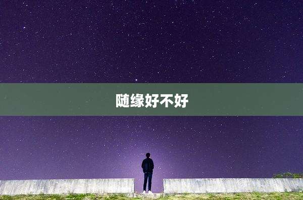 随缘好不好