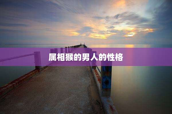 属相猴的男人的性格