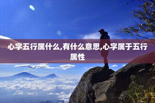 心字五行属什么,有什么意思,心字属于五行属性