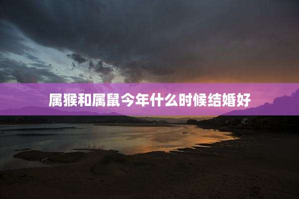 属猴和属鼠今年什么时候结婚好