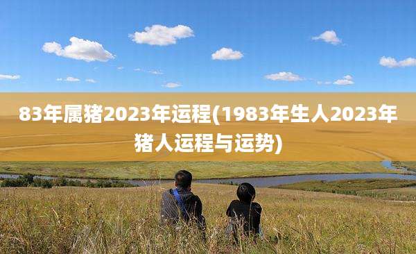 83年属猪2023年运程(1983年生人2023年猪人运程与运势)