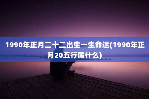 1990年正月二十二出生一生命运(1990年正月20五行属什么)