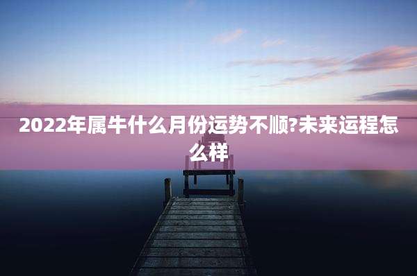 2022年属牛什么月份运势不顺?未来运程怎么样