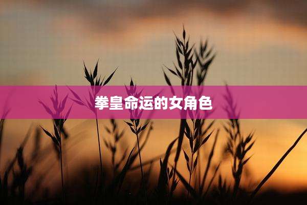 拳皇命运的女角色