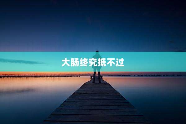 大肠终究抵不过