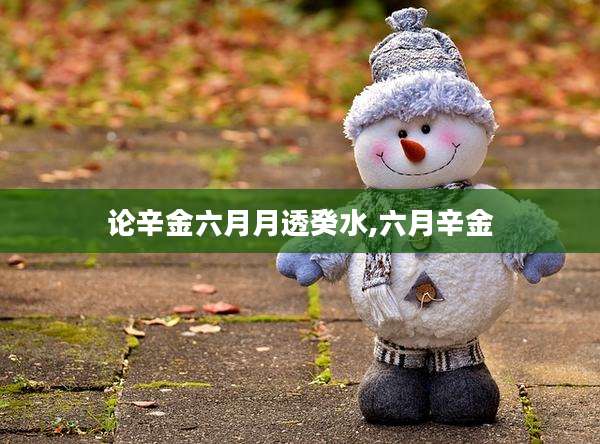 论辛金六月月透癸水,六月辛金