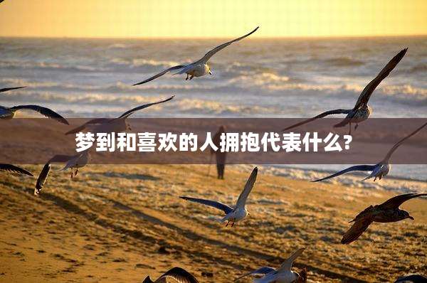梦到和喜欢的人拥抱代表什么?
