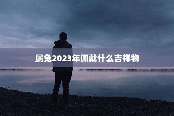 属兔2023年佩戴什么吉祥物