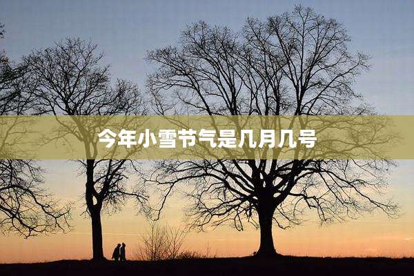 今年小雪节气是几月几号
