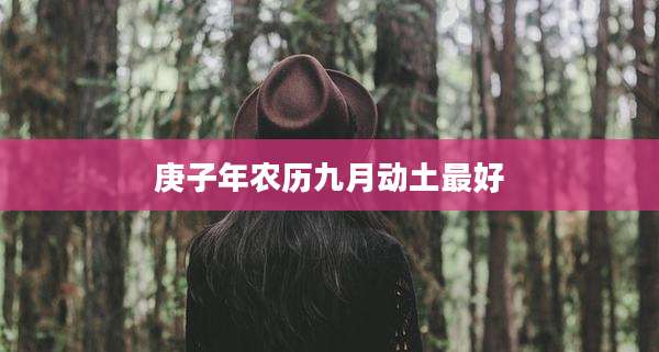 庚子年农历九月动土最好