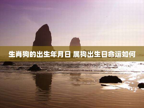 生肖狗的出生年月日 属狗出生日命运如何