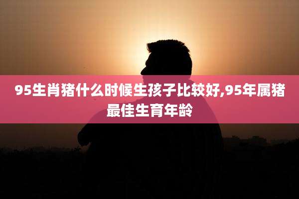 95生肖猪什么时候生孩子比较好,95年属猪最佳生育年龄