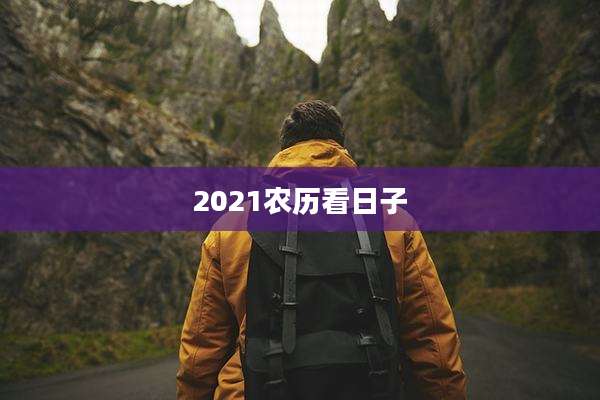 2021农历看日子