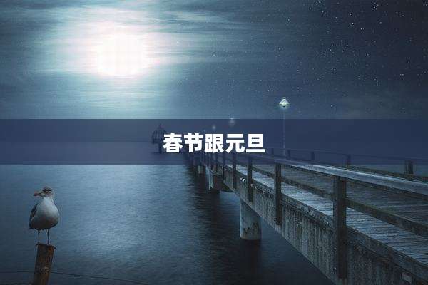 春节跟元旦