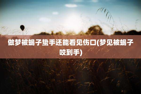 做梦被蝎子蛰手还能看见伤口(梦见被蝎子咬到手)