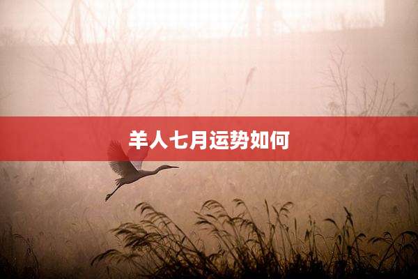 羊人七月运势如何