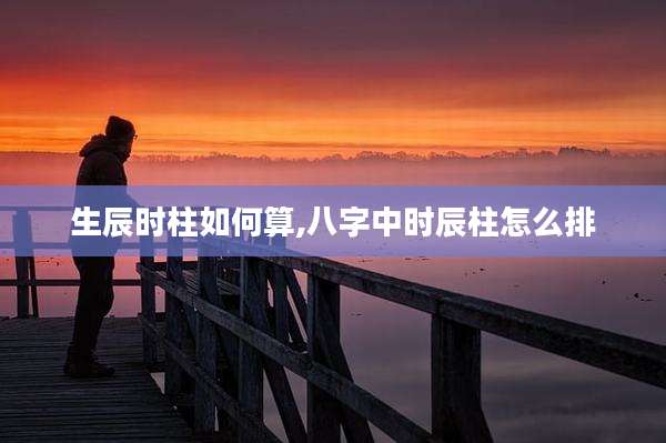 生辰时柱如何算,八字中时辰柱怎么排