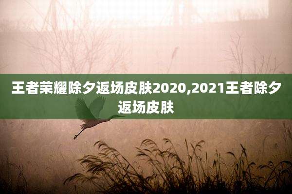 王者荣耀除夕返场皮肤2020,2021王者除夕返场皮肤